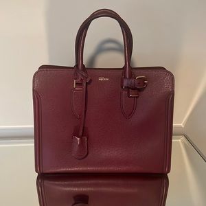 Alexander McQueen Burgundy Tote
